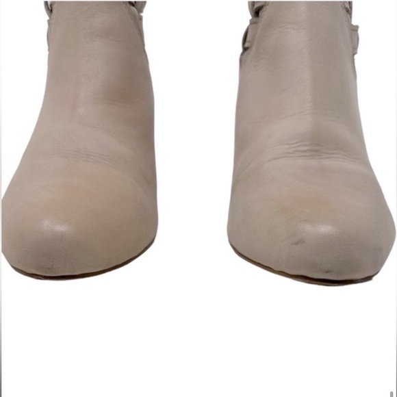Corso Como Bueno Booties Boho Size 8.5 Beige Weave Ankle Boots Western Rodeo - Picture 12 of 12